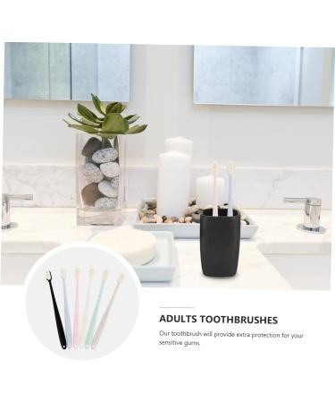 FRCOLOR 6pcs Wave Style Silicone Toothbrush Set - Superior Teeth Cleaning for Adults - International Shipping Available - Buy Online on GoSupps.com