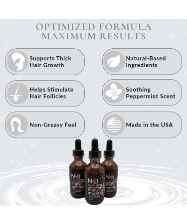 N+B Hair Growth Serum 2oz - Promotes Thicker, Fuller & Healthier Hair with Biotin | Natural-Based Formula to Prevent Hair Loss & Thinning in Women | All Hair Types - Buy Online on GoSupps.com
