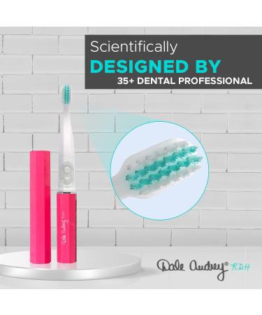 Quick Sonic Electric Toothbrush for Adults | Smart Rechargeable Toothbrush for Deep Cleaning & Superior Plaque Removal | Pink - Buy Online on GoSupps.com