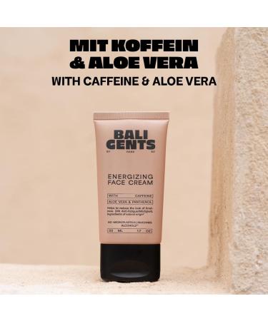 Bali Curls Bali Gents Energizing Face Cream vitalizing face cream for men moisturizing face cream for men with caffeine and aloe vera antioxidant facial care 50 ml - Buy Online on GoSupps.com