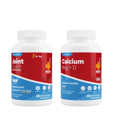 Redd Remedies Joint Health Original 90 Capsules and Calcium Mag + D 120 Capsules