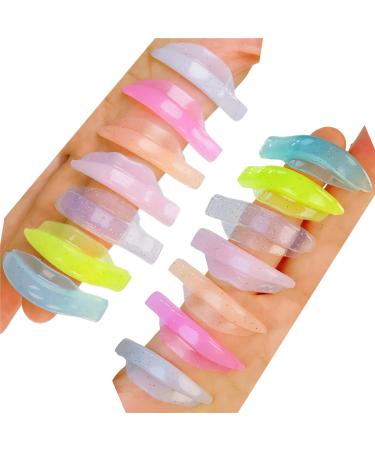 Lash Lift Shields LU Curl 10 Size Lifting Pad Mix Color Eyelash Lifting Shield Shiny Perm Rods Make Eyes Natural Curl Flexible Pads DIY Perming Rod Elastic Lami Roller For Lift Tint Longer Guard