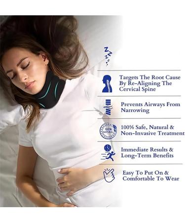 Slumberzen Snoring Solution Slumber Zen Sleep Neck Brace For Sleeping Support Soft Neck Brace Cervical Collar For Neck Pain And Support Slumberzen Sleep Apnea (Black) - Buy Online on GoSupps.com