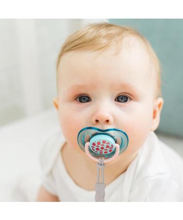 Kryzalite Premium Silicone Pacifier Chain Clips - 2 Pieces Stylish Braid Patterns for Babies Prevent Falls - Light Gray & Sage - Buy Online on GoSupps.com