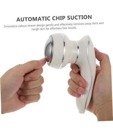 Housoutil 1set Electric Foot Callus File for Feet Travel Pedicure Tools Feet Remover Foot Hard Skin Scrubber Pedicure Tools for Callus Remover Nursing White Abs Electronic Foot File - Buy Online on GoSupps.com