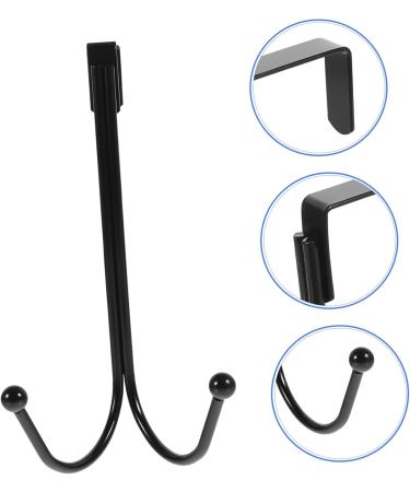 PLAFOPE 4 Pcs Hangers Black Coat Rack Towel Hook Hats Robes Mounted Clothing Rack Hanger Hook Door Hook Iron - Buy Online on GoSupps.com