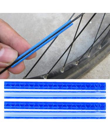 Keenso 4 Packs Reflective Spoke Bike Wheel Rim Strip - 48 Pcs, Mountain Bike Steel Wheel Reflectors for Safe Night Riding - Buy Online on GoSupps.com