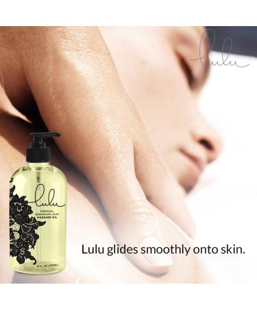 Lulu Massage Oil 16oz - Full Body Relief for Joints & Muscles | Scented with Essential Oils | Couple Massage Therapy | Made in USA - Buy Online on GoSupps.com