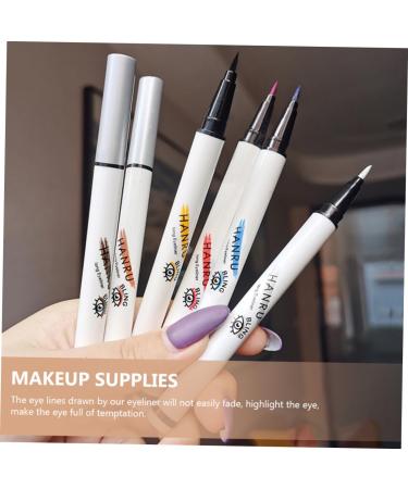 Angoily 6pcs Eyeliner Pen White Liquid Eyeliner Ultra-fine Felt-tip Eyeliner Template Miss Abs Very Fine - Buy Online on GoSupps.com