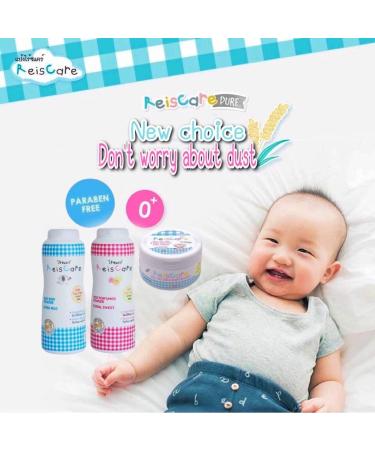 Reiscare Baby Powder - Rice Perfumed Floral Sweet | Talc-Free Formula for Smooth & Soft Baby Skin | 4.58 Oz/Pink - Buy Online on GoSupps.com