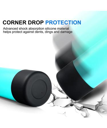 KMN Flex Straw Lid for Hydro Flask Wide Mouth - Black, Silicone Boot - Replacement Lid for Hydroflask 12-64 oz - Water Bottle Accessories - Buy Online on GoSupps.com