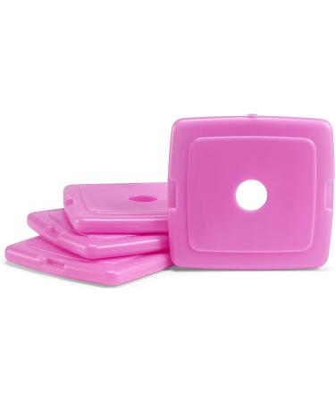 Fit + Fresh Cool Coolers 4PK - Reusable Slim Ice Packs in Purple Solid | Ideal for Lunch Boxes, Camping, Beach Cooler Backpacks, and More - Buy Online on GoSupps.com