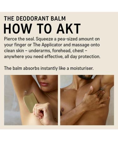 AKT THE DEODORANT BALM. Award winning multi-use natural deodorant. Plastic Free. Gender Free. Aluminium Free. 100% effective 1 tube lasts up to 3 months. SC.00 NO NOTES. 50ml SC.00 No Notes: Unfragranced Nothing Nada - Buy Online on GoSupps.com