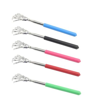 Cyiou 5 piece back scratch stainless steel scratch back scratches Funny back scratcher from 21cm to 57cm pull -out for the back and head scratch itching (5 colors) - Buy Online on GoSupps.com
