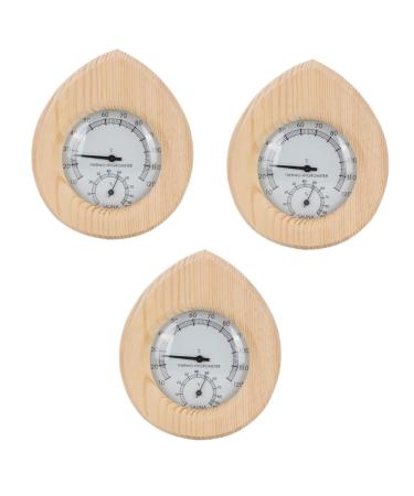 Ganazono accessories 3st sauna temperature and moisture knife outer sauna moisturizer inside inner moisture meter temperature display room temperature meter of water drops meter ABS