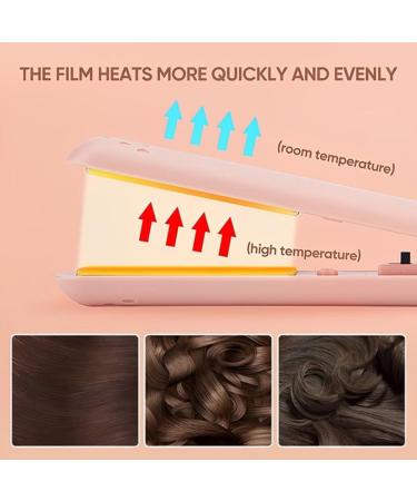 Mini Dual Purpose Curling Iron Small Curling Iron for Short Hair Cordless 2-in-1 Mini Curling Wand & Flat Iron Hair Straightener Upgrade Mini Curling Iron (Green) - Buy Online on GoSupps.com