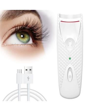 Heated Eyelash Curlers  Electric Eyelash Curler  USB Rechargeable Handheld Eyelash Curler  Quick Natural Curling  Long-Lasting Heated Lash Curling Tool for Women  Perfect Holiday Gift