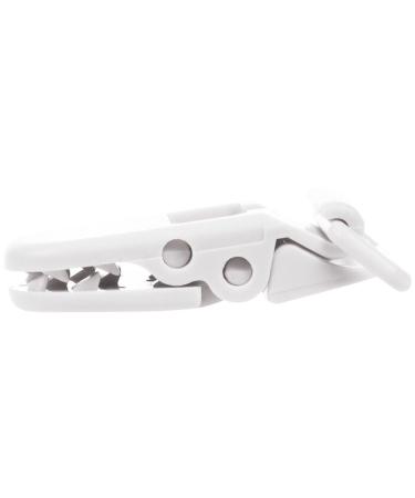 Bassulouda 10Pcs Baby T-Shape Plastic Pacifier Clips | Soother Dummy Holders - White Color | Secure & Stylish International Shipping - Buy Online on GoSupps.com