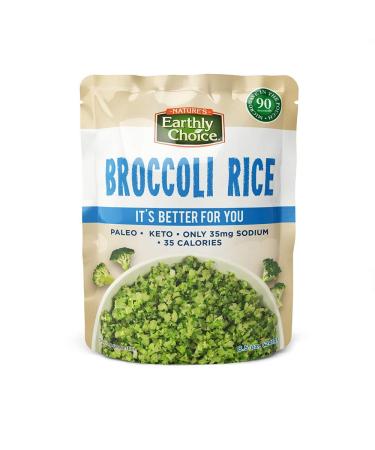 Nature's Earthly Choice Paleo, Keto Broccoli Rice, 8.5oz Pack of 6