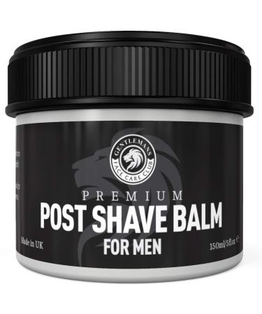 Aftershave Balm For Men - Gentlemans Face Care Club Vegan Friendly After Shave Post Shave Gel With Witch Hazel + Aloe Vera - Calms Sensitive Skin & Razor Burn Fast