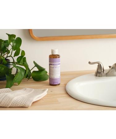 Dr. Bronner's Lavender Pure-Castile Liquid Soap - 237ml | Organic, Fair Trade, Vegan | Multi-Use for Face, Body, Hair, Dishes, and Pets - Buy Online on GoSupps.com