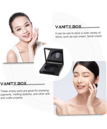 DOITOOL 8 Pcs Blush Box Eyeshadow Box Eyeshadow Supplies Makeup Pallet Empty Highlighter Case Plastic 5x5cmx2pcs Blackx2pcs - Buy Online on GoSupps.com