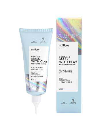 Masque Purifiant Pour Cuir Chevelu L'Argile - Traitement D toxifiant Pour Cuir Chevelu - Masque Capillaire L'Argile - limine L'Exc s De S bum Et Rafra chit Les Cheveux Masque Purifiant - Argile Verte - Cocktail Tropical