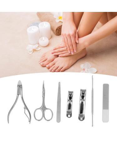 Fyearfly Travel Manicure Set Stainless Steel Manicure Set 7-Piece Nail Clipper Set High Hardness and ness for Nail Salons and Makeup Studios - Buy Online on GoSupps.com