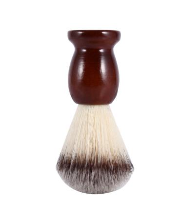 Professional Male Beard Shaving Brush Facial Cleansing Nylon Hair and Wooden Handle Barber Tool