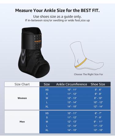 Buy Ankle Brace for Sprains - Quick Lace-Up Support with Soft Pads for Men & Women | Breathable Stabilizer for Basketball & Running - XS Size (10-11in - Buy Online on GoSupps.com