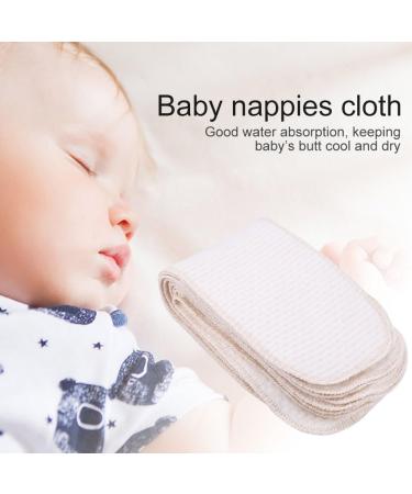 Viagasafamido Reusable Fabric Diapers - 10 Breathable Cotton Inserts for Newborns | Washable & Absorbent Baby Diapers - Buy Online on GoSupps.com