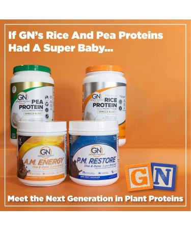 Growing Naturals All Natural Plant Based Protein One & Done Super Shake 18g Protein with Non-GMO High Fiber and Gluten Free A.M. Energy 1 Pound (Pack of 1) A.M. Morning Mocha 1.11 Pound (Pack of 1) - Buy Online on GoSupps.com