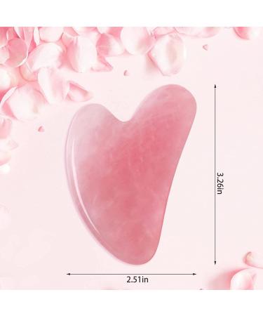 Gua Sha Tool for Face Eyes and Whole Body Massage  Natural Jade Stone Natural Jade Stone Gua Sha Board for SPA Acupuncture Therapy Trigger Point Treatment (Pink) Pink Gua Sha - Buy Online on GoSupps.com