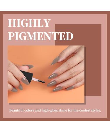 Elite99 Gel Nail Polishes Set- 8 Pack Gel Nail Kit Nude Pink Glitter Gel Polish Set Soak Off UV LED Nail Gel Manicure Kit DIY Home Salon Nail Art Top Coat Base Coat Matte Top Coat C004 - Buy Online on GoSupps.com