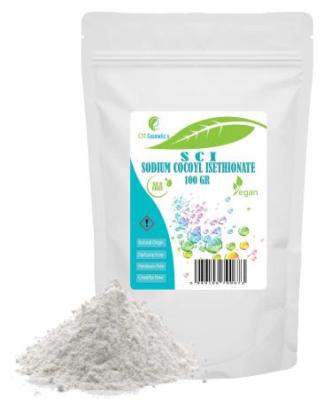 Sodium cocoyl isethionate SCI - 100/200/300 Gr - used in various bath preparations, suitable for sensitive skin (100 Gr)