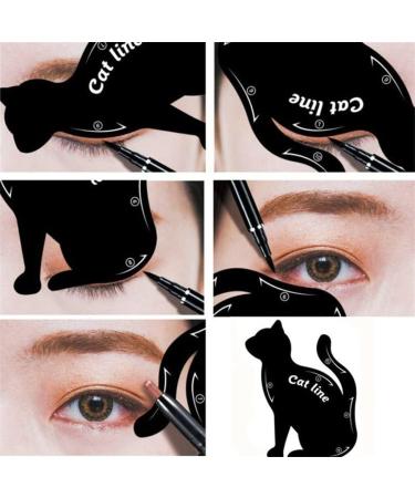 Cat Eyeliner Guides Easy Quick Makeup Tool Eye Liner Stencils Templates Black StylishNice and Fashion - Buy Online on GoSupps.com