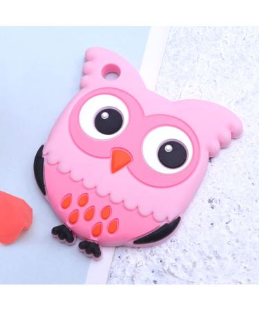 Healifty Baby Silicone Owl Teether - Pink | Teething Toy & Chewing Toy for Infants - Buy Online on GoSupps.com