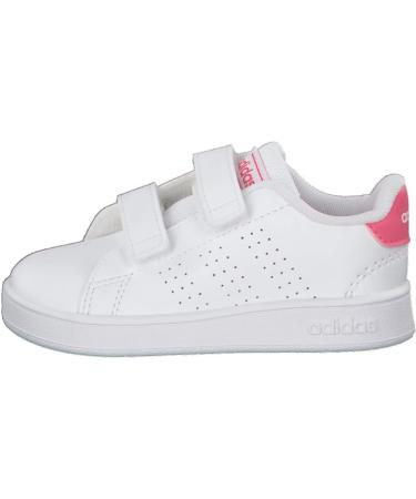 adidas Kids Advantage Cf I Sneaker - Child 9.5 UK White Pink - Buy Online on GoSupps.com