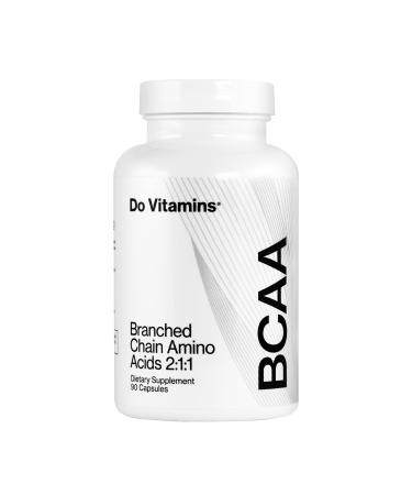 Do Vitamins Branched Chain Amino Acids (BCAA) Capsules, Vegan AjiPure BCAAs, #1 on Labdoor, 2:1:1, 2100 mg, Amino Acids Supplement, Keto, Paleo, Third-Party Tested, 90 Count 90 Count (Pack of 1)