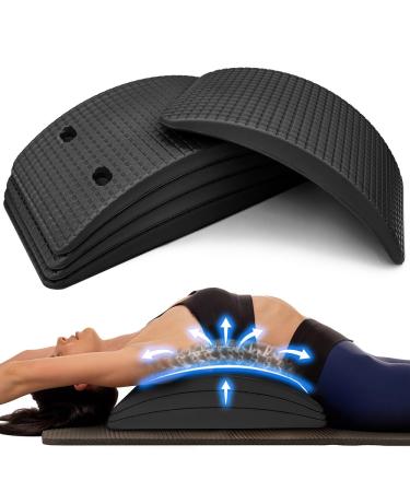 (Grey) + Sit-Ups are Stupid & Crunches are Crap Book Back Stretcher Lumbar Support Spine Alignment & Back Pain Relief By Dr. Todd Sinett