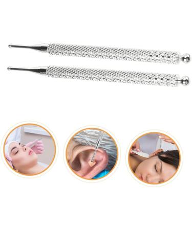 Minkissy 4-Piece Auricular Acupuncture Tools | Face Massage Device | 2 Silver 13x1x1cm - International Shipping Available - Buy Online on GoSupps.com