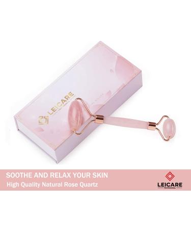 Rose Quartz Jade Roller for Face - Skin Care Massager for Women - Reduce Stress, Wrinkles, and Puffiness - Buy Online on GoSupps.com