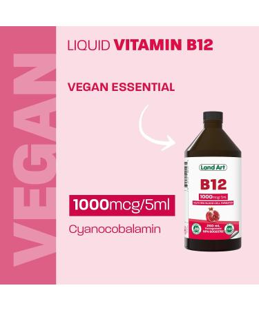 Vitamin B12 Liquid 250ml 50 Doses - Great Taste - 1000mcg - For Kids and Adults - Fast Absorption - Vegan - Non-GMO Gluten Free No Sugar Added - Made in Canada 250 ml (Pack of 1) - Buy Online on GoSupps.com