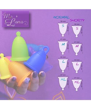 Me Luna Menstrual Cup Soft - Pink Size L with Stem - Comfortable & Eco-Friendly Period Solution - Buy Online on GoSupps.com