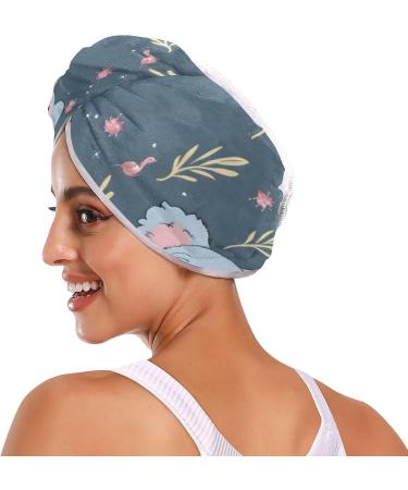 Grey Koala Leaf Hair Towel 2 Pack | Super Absorbent Quick Dry Hair Turbans for Women & Girls - Buy Online on GoSupps.com