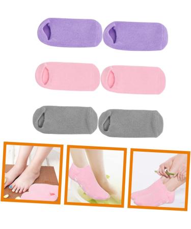 Healeved 6 Pairs Foot Gel Socks Care Products Vegetable Gel Ordinary Miss - Buy Online on GoSupps.com