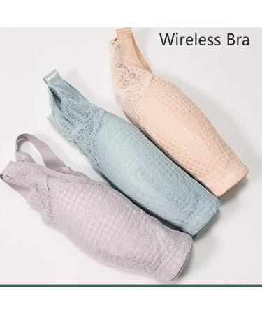XWSM Post-Surgical Mastectomy Bra for Women | Cotton Wireless Bralette with Prosthesis Bags | XXL/XXXXL Blue - Buy Online on GoSupps.com