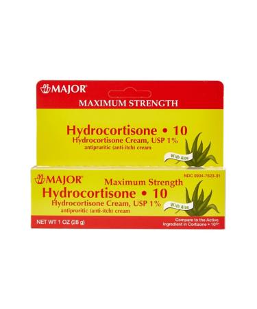 Major Pharmaceuticals Hydrocortisone Cream 1% Tube 1 Ounce