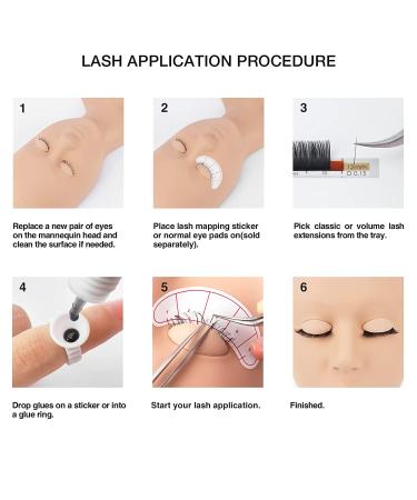 LASHVIEW Eyelash Extension Kit with Mannequin Head - Professional Training Kit for Beginners - Buy Online on GoSupps.com