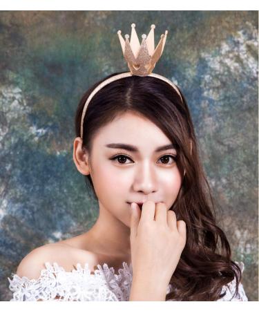 Girls Shiny Crown Hairband Princess Alice Bands For Women Baby Kids Toddler Party Birthday Rhinestone Headwear Gold Silver Hot Pink (1 PC) - Buy Online on GoSupps.com